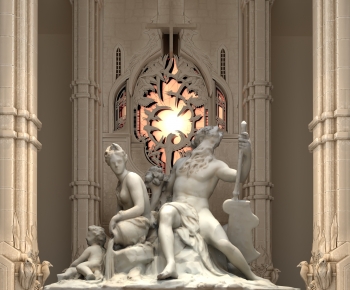European Style Classical Style Sculpture-ID:995760012
