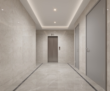 Modern Office Elevator Hall-ID:830444106