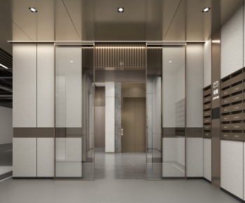 Modern Office Elevator Hall-ID:941637042
