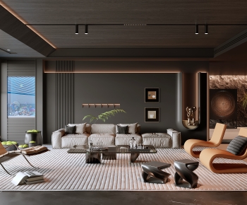 Modern A Living Room-ID:268178943