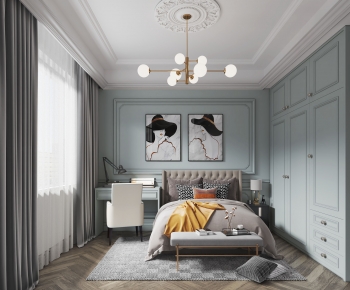 Simple European Style Bedroom-ID:116297013