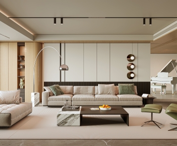 Modern A Living Room-ID:698889023