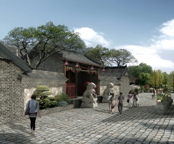 Chinese Style Building Appearance-ID:947802073