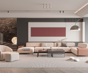 Modern A Living Room-ID:849750088