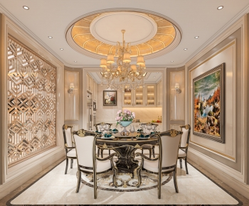European Style Classical Style Dining Room-ID:178260093