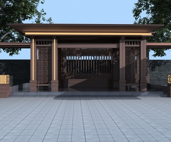 New Chinese Style Building Component-ID:314322954