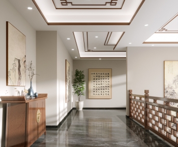 New Chinese Style Hallway-ID:699019486