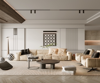 Modern A Living Room-ID:672121059