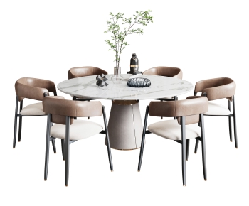 Modern Dining Table And Chairs-ID:513098964