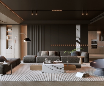 Modern A Living Room-ID:762063985