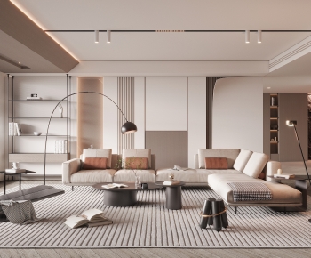 Modern A Living Room-ID:884381062