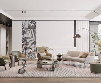 Modern A Living Room-ID:889210764