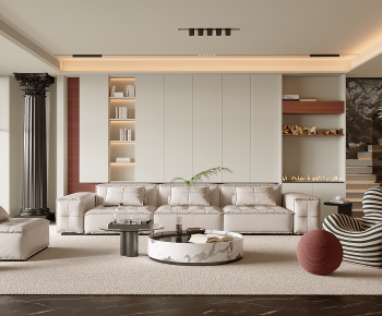 Modern A Living Room-ID:983354099