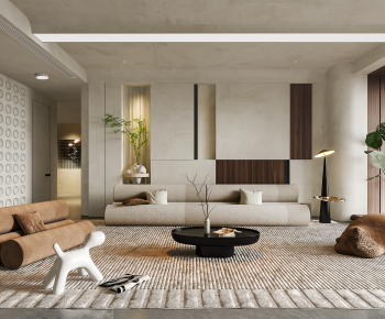 Wabi-sabi Style A Living Room-ID:283467054