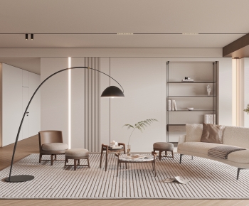 Modern A Living Room-ID:745213031