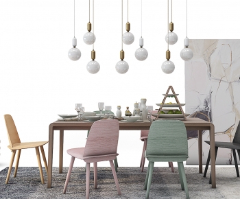 Modern Dining Table And Chairs-ID:555170067