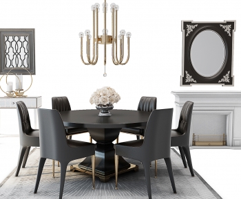 European Style Dining Table And Chairs-ID:525661955