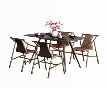 New Chinese Style Dining Table And Chairs-ID:906881093