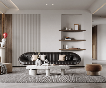 Modern Wabi-sabi Style A Living Room-ID:270721911