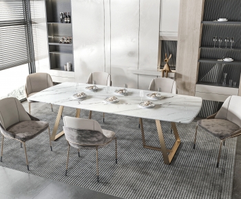 Modern Dining Table And Chairs-ID:939305071