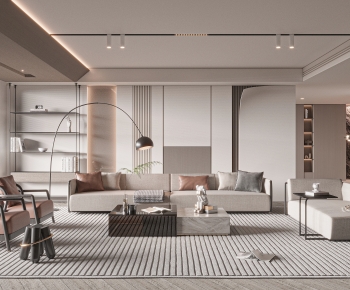 Modern A Living Room-ID:390511048