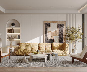 Wabi-sabi Style A Living Room-ID:124315989
