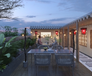 New Chinese Style Courtyard/landscape-ID:867451918