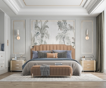 Simple European Style Bedroom-ID:907080897