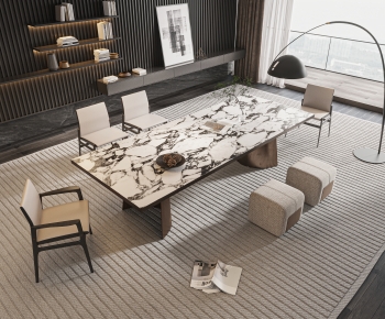 Modern Dining Table And Chairs-ID:744209059