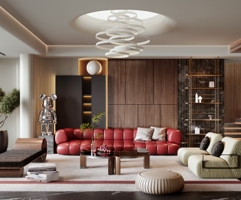 Modern A Living Room-ID:673300034