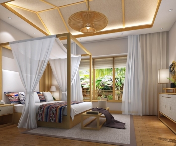 Southeast Asian Style Bedroom-ID:635907899