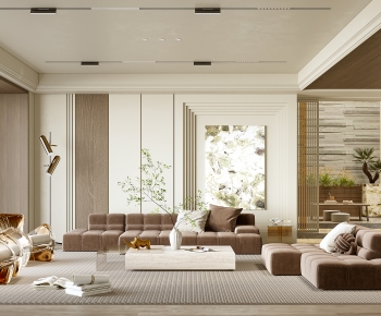 Modern A Living Room-ID:726627114