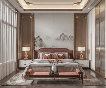 New Chinese Style Bedroom-ID:482485063