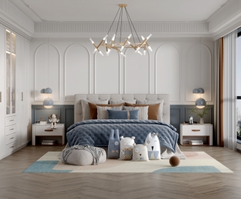 Simple European Style Boy's Room And Son's Room-ID:879827024