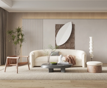 Wabi-sabi Style A Living Room-ID:203789004
