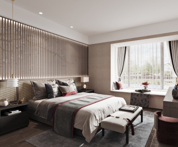 New Chinese Style Bedroom-ID:907933002