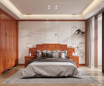 Chinese Style Bedroom-ID:708386909
