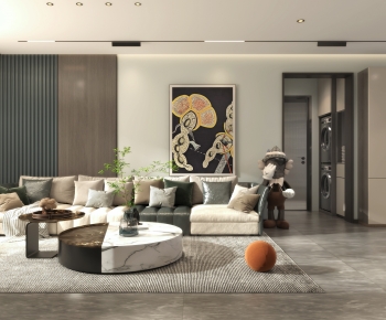 Modern A Living Room-ID:494817021