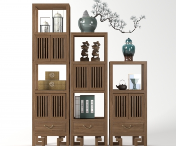 New Chinese Style Bookcase-ID:382179986