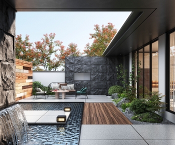 Modern Courtyard/landscape-ID:736490966