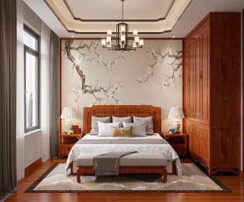 Chinese Style Bedroom-ID:727380999