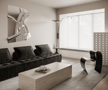 Wabi-sabi Style A Living Room-ID:696762086