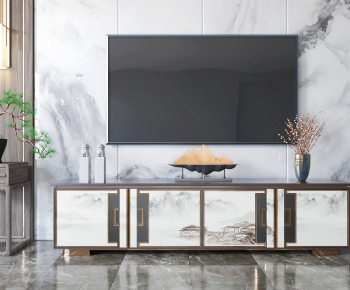 New Chinese Style TV Cabinet-ID:699553978