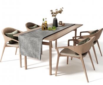 Nordic Style Dining Table And Chairs-ID:463958982