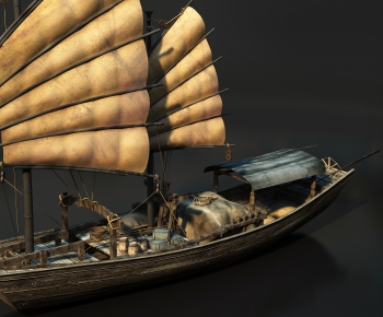 中式古代船-ID:425851112