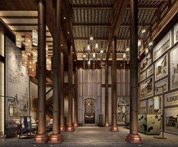 Chinese Style Lobby Hall-ID:665477994