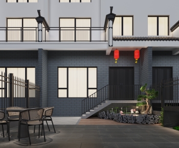 New Chinese Style Courtyard/landscape-ID:874559927