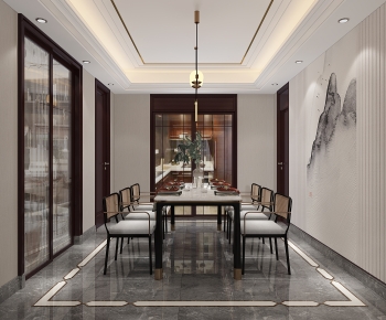 New Chinese Style Dining Room-ID:318929916
