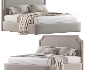 Modern Double Bed-ID:812511927