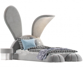 现代兔子耳朵儿童床-ID:794879913